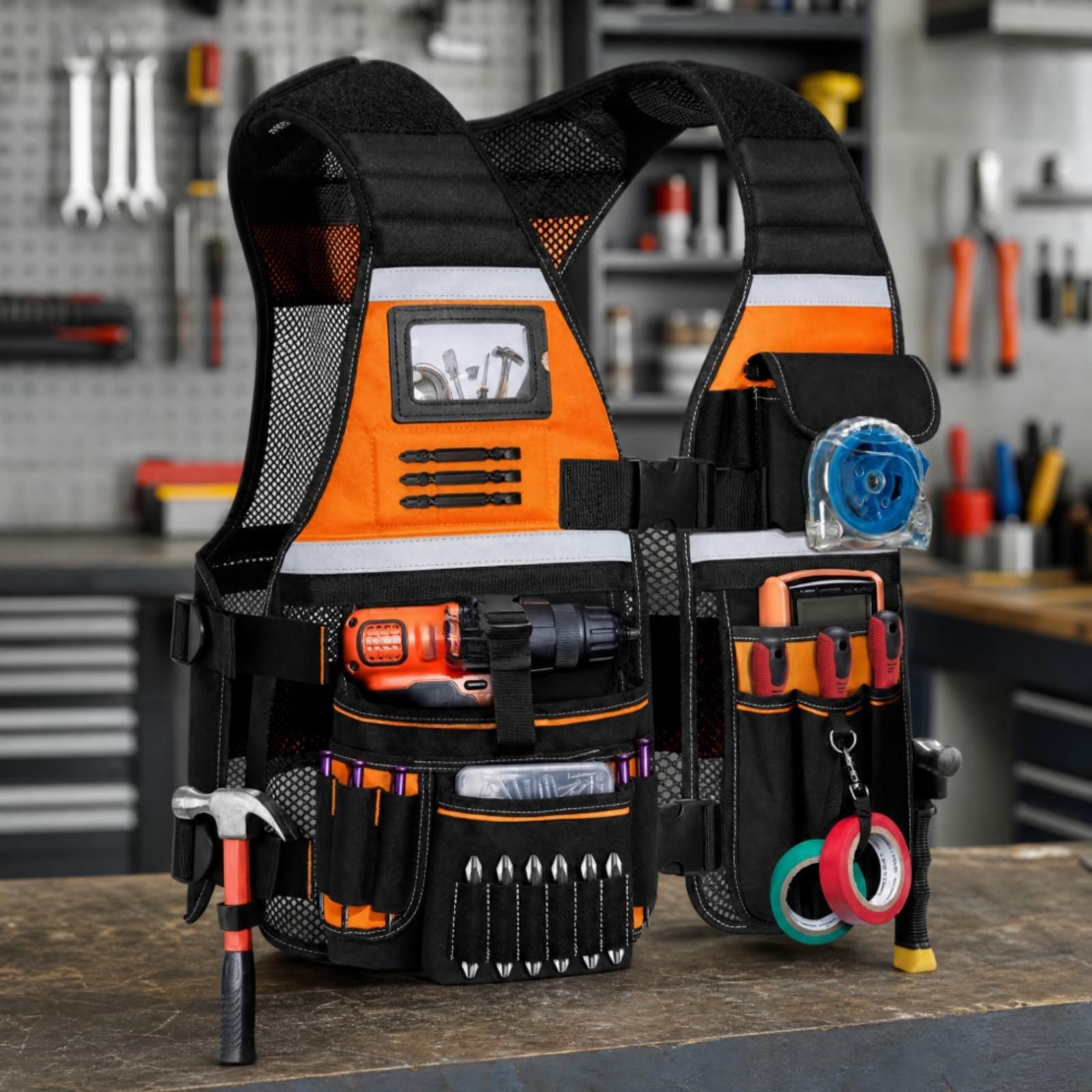 Gilet d'outils multifonctionne - Tools Use In The Workshop avis et prix